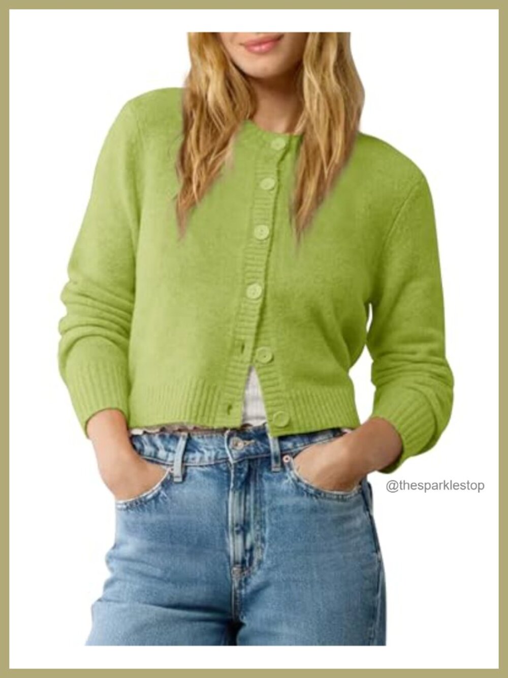 Cropped Cardigan Sweater Lightweight Long Sleeve Button-Up Shrug Layer